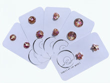 Load image into Gallery viewer, Sunset by the Waves - Handmade Resin Rose Gold Earrings