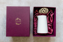 Load image into Gallery viewer, Halliesphere Ceramic Flower Frog Vase: 22K Gold Detail