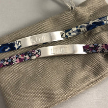 Load image into Gallery viewer, Coln Creations - Liberty Fabric Sterling Silver Bracelet
