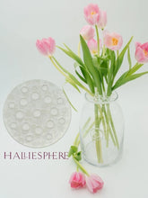 Load image into Gallery viewer, Halliesphere Recycled Acrylic Flower Holder - Large - White
