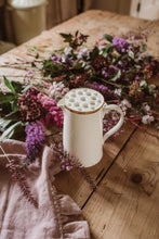 Load image into Gallery viewer, Halliesphere Ceramic Flower Frog Vase: 22K Gold Detail
