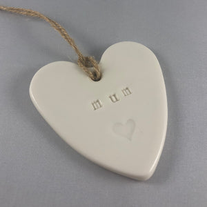 Golden Thread Pottery - Porcelain Glazed Hearts/Stars