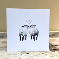 Sue Gaw Sheep in Love Greeting Card
