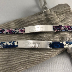 Coln Creations - Liberty Fabric Sterling Silver Bracelet